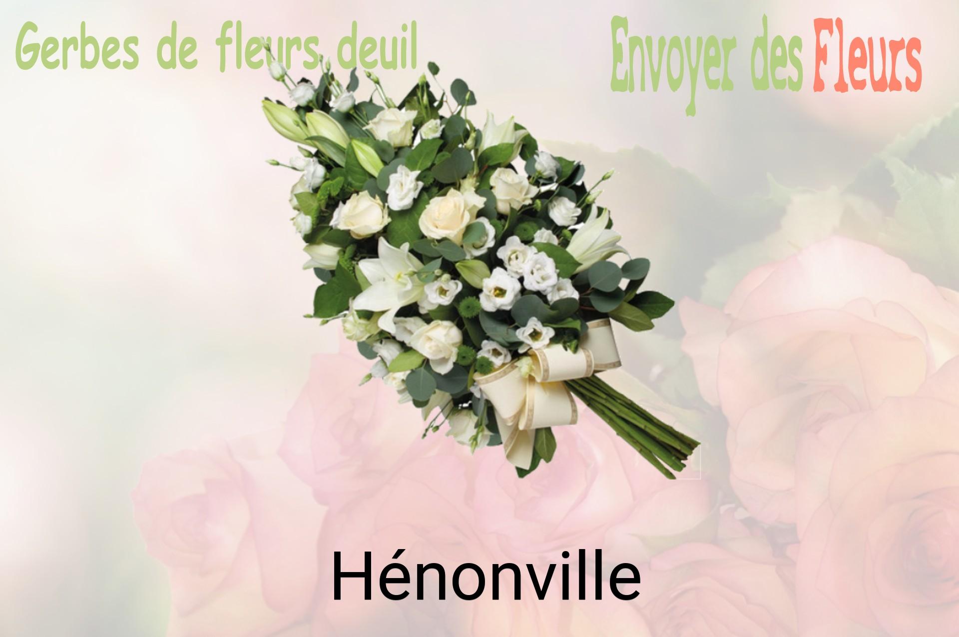 Gerbe de fleurs de deuil livrée à Hénonville